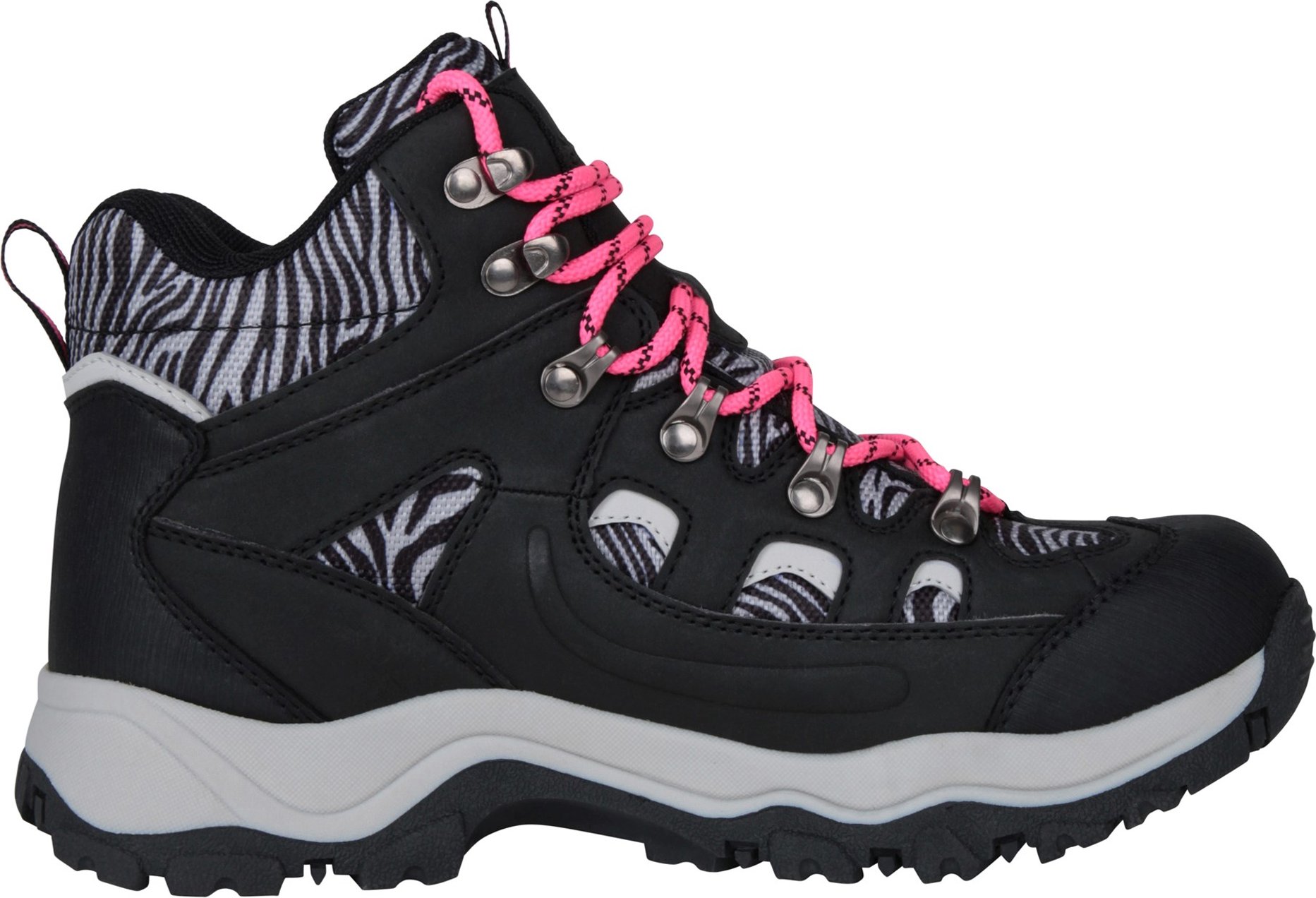 Mountain Warehouse - Damen Wanderstiefel "Adventurer", bedruckt, Wasserfest (Leuchtend Rosa)