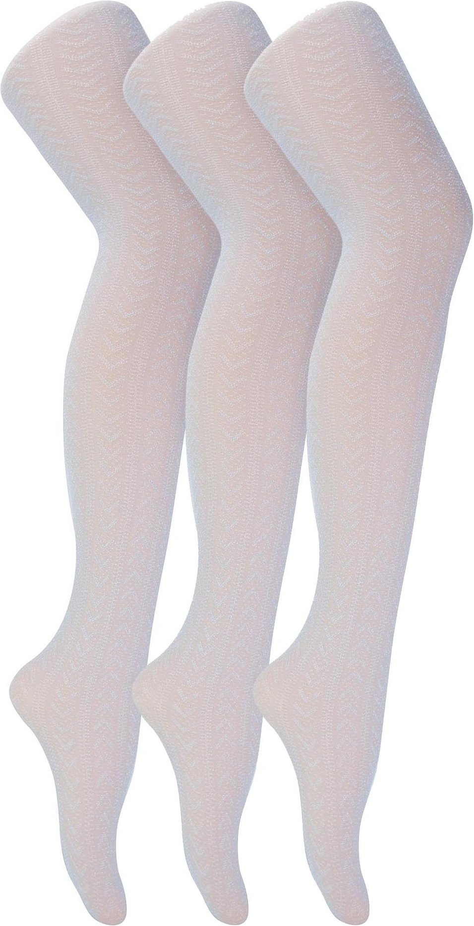 Thumbnail - 3 Paar Damen Glitzerstrumpfhosen | Sock Snob | Hübsche Glitzerstrumpfhosen in Gold oder Silber | Glänzende Strümpfe mit ...