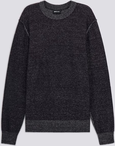 Zweifarbiger Herren-Pullover in normaler Passform AMARI ROUND NECK