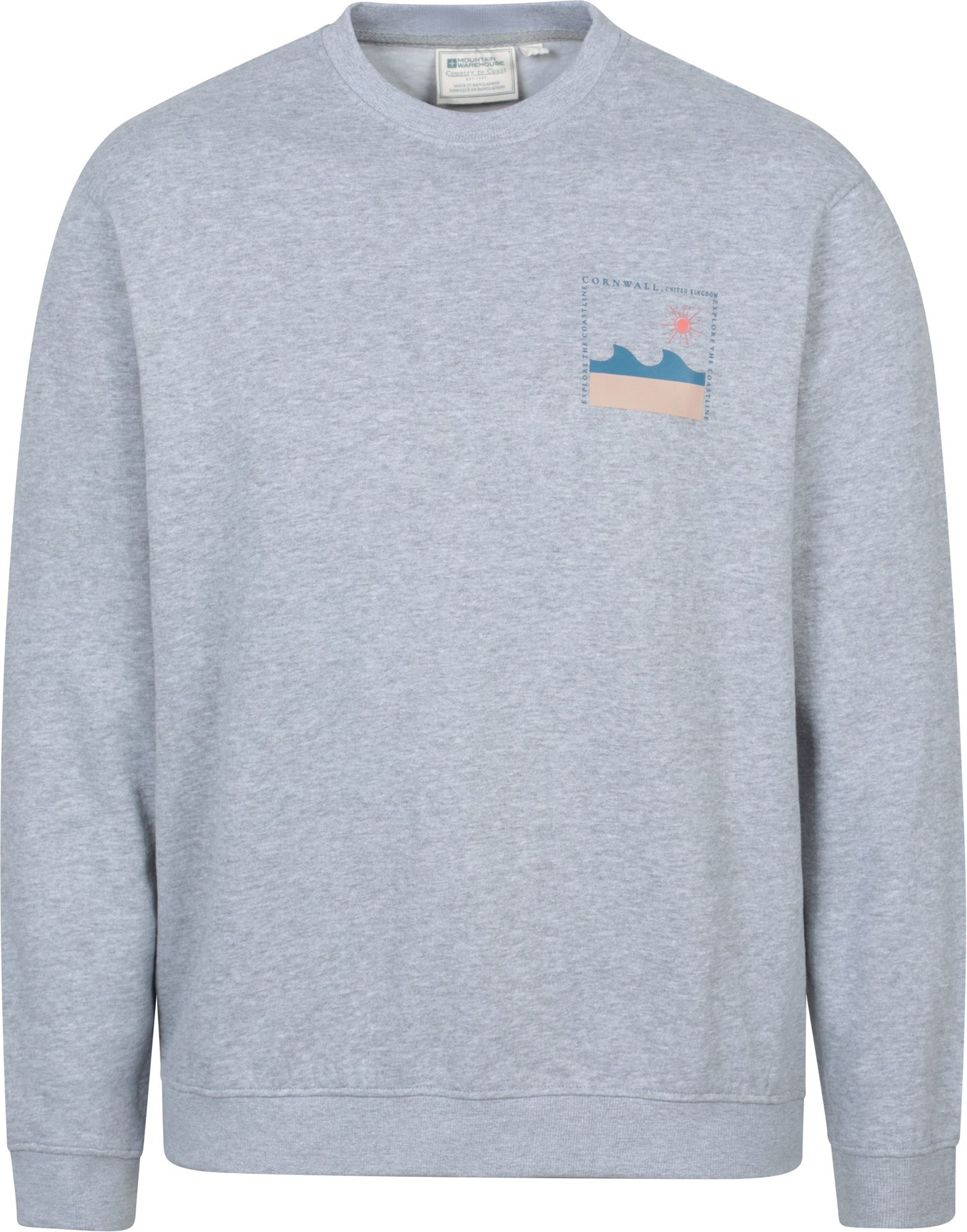 Mountain Warehouse - "Regional Cornwall" Sweatshirt für Herren (Hellgrau)