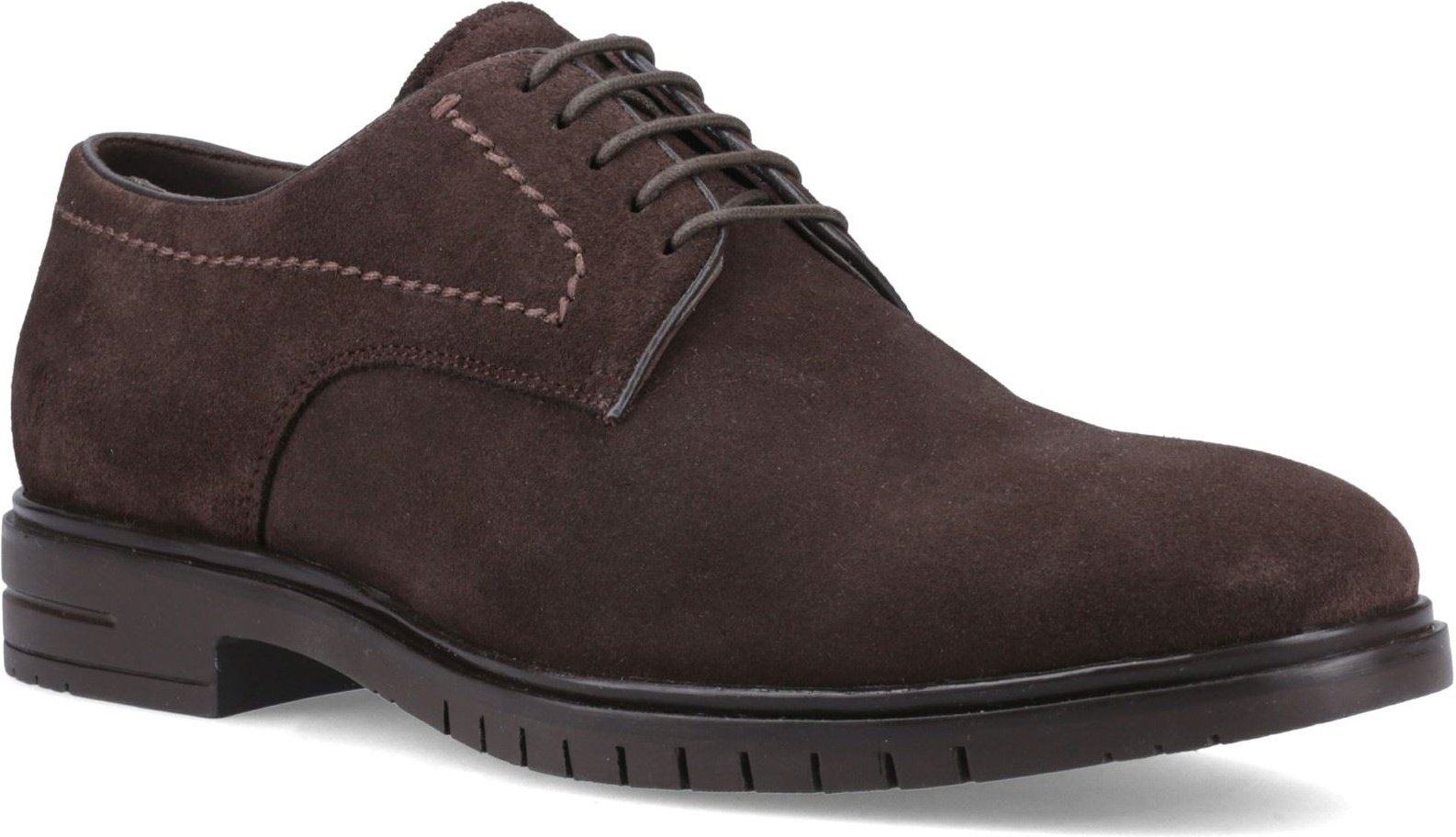 Hush Puppies Sterling Wildleder Herren Schokoladen Schnürschuhe