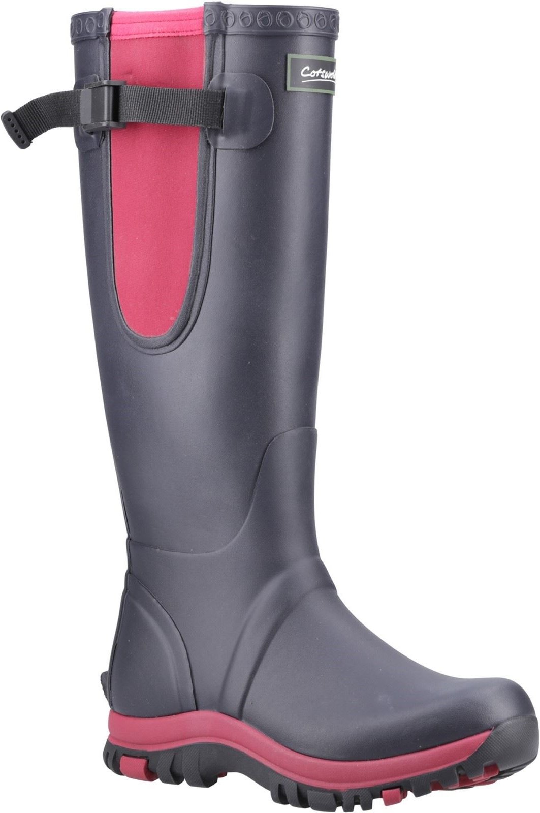 Cotswold Milton Gummistiefel für Frauen in Marineblau/Rosa