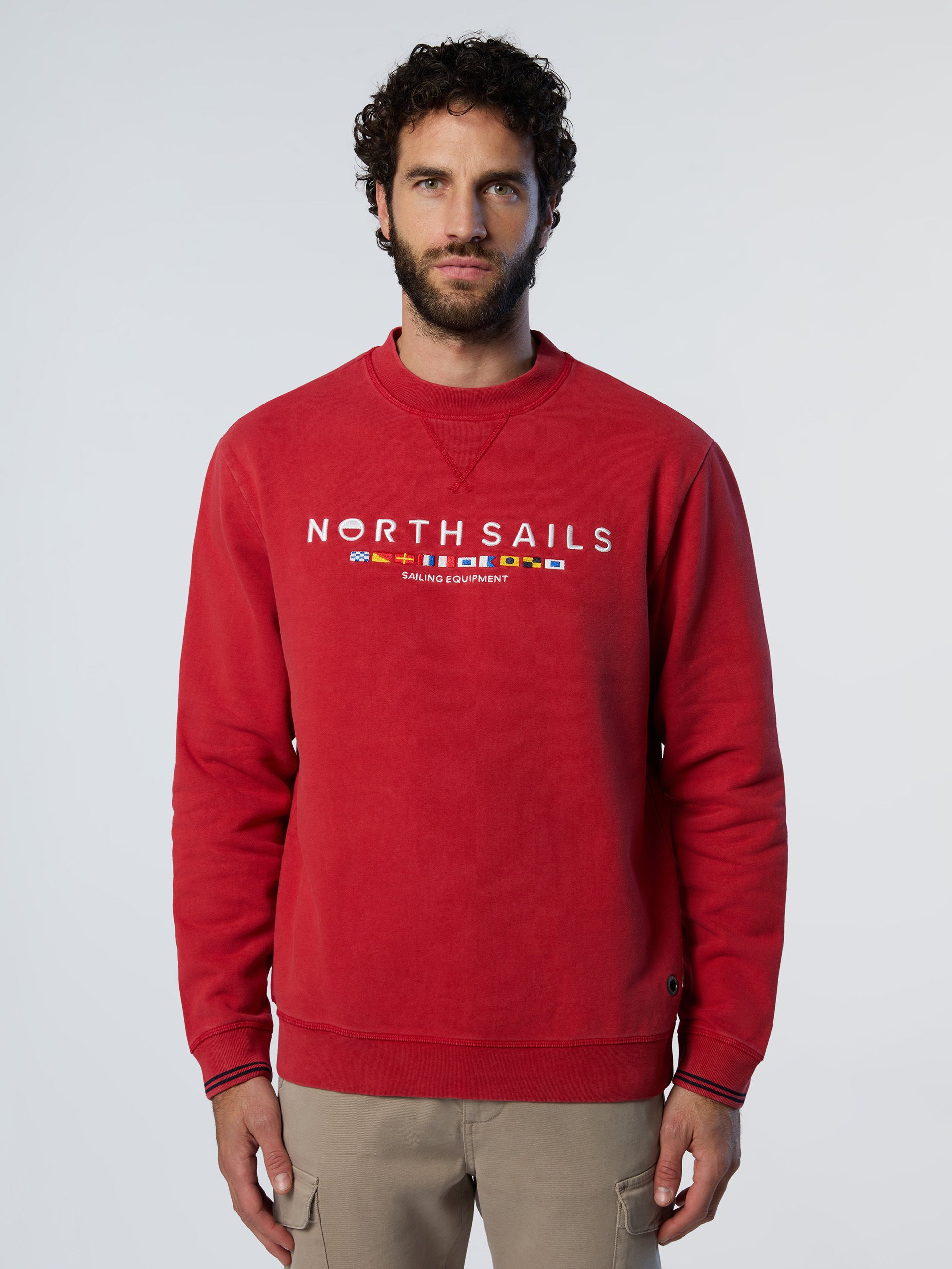 North Sails Sweatshirt With flag embroidery