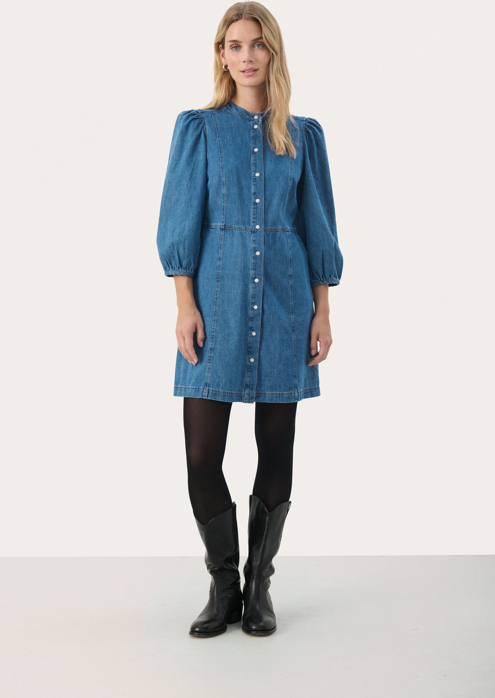 Kleid Feminine Form blue