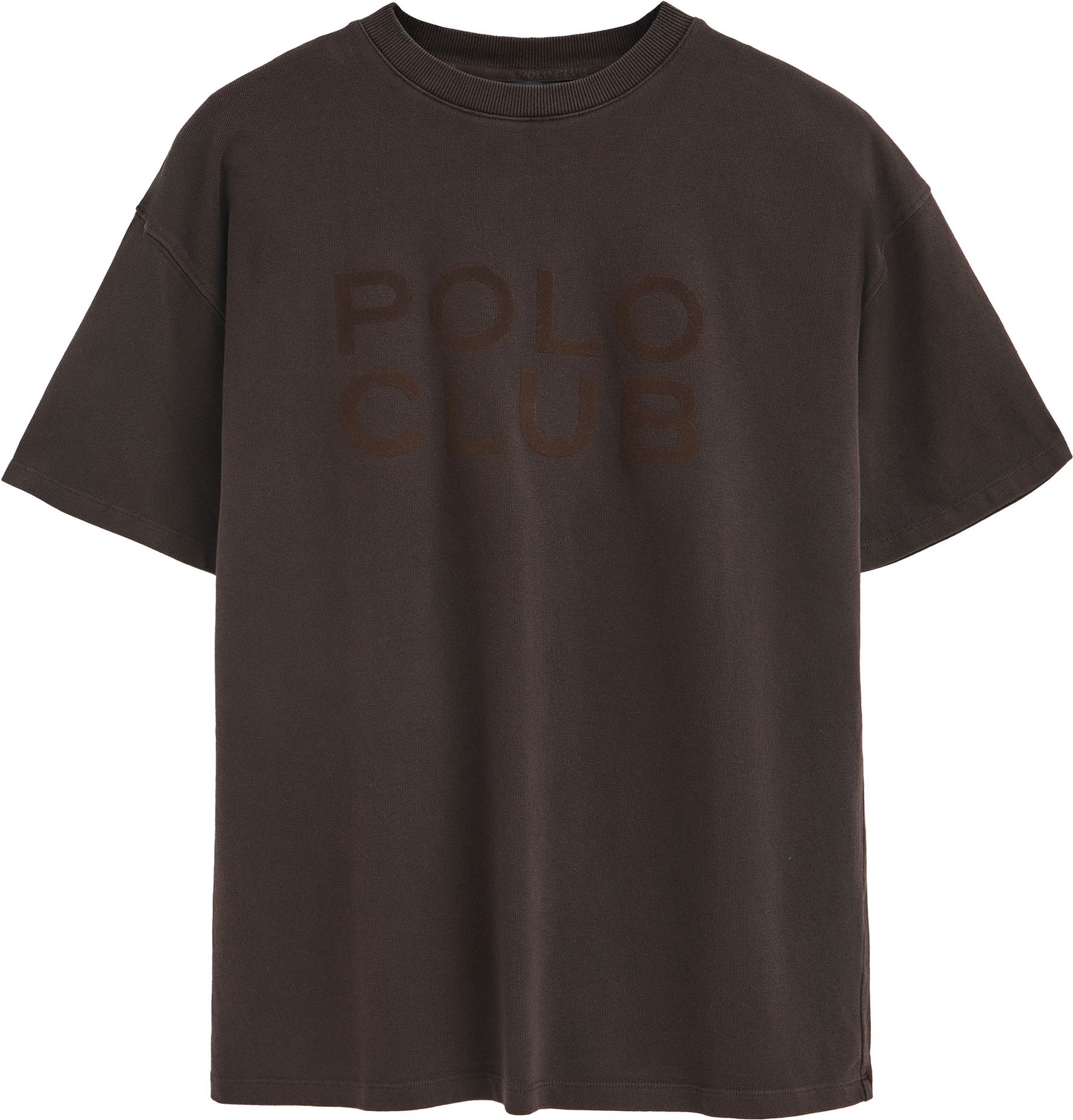 T-Shirt Tarak schokobraun mit Polo Club-Logo