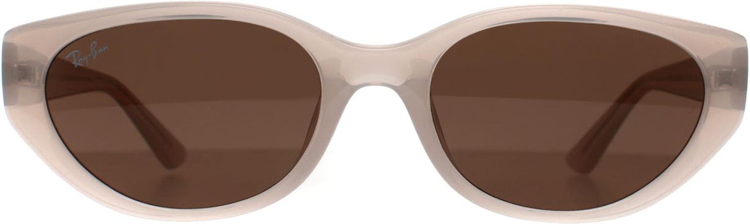 Thumbnail - Ray-Ban RB4457D Bio Based 678673 poliert Opal beige dunkel braun Sonnenbrille