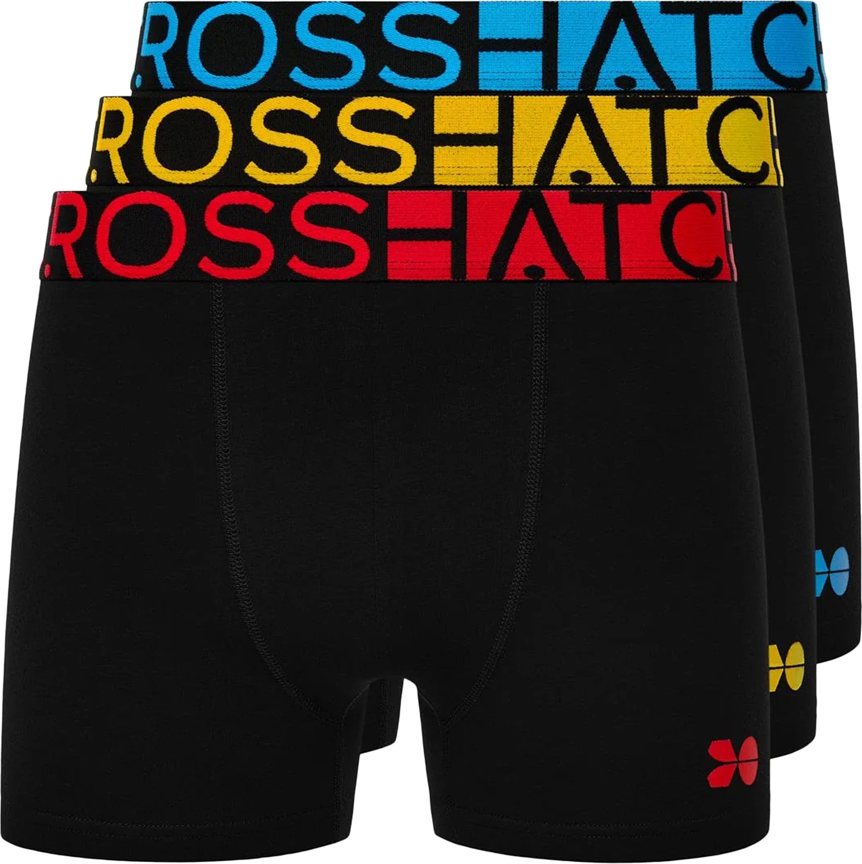 Crosshatch - "Dumas" Boxershorts für Herren (3er-Pack) (Schwarz)