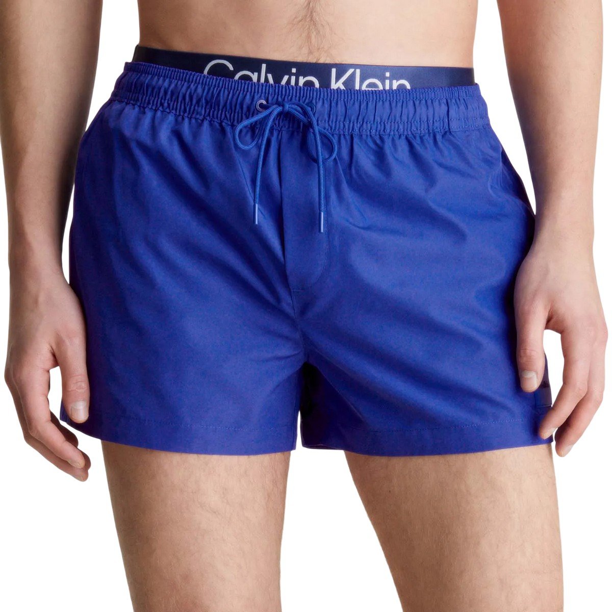 Thumbnail - Calvin Klein - Badeshorts Doppelte Taillendetails für Herren (Blau)