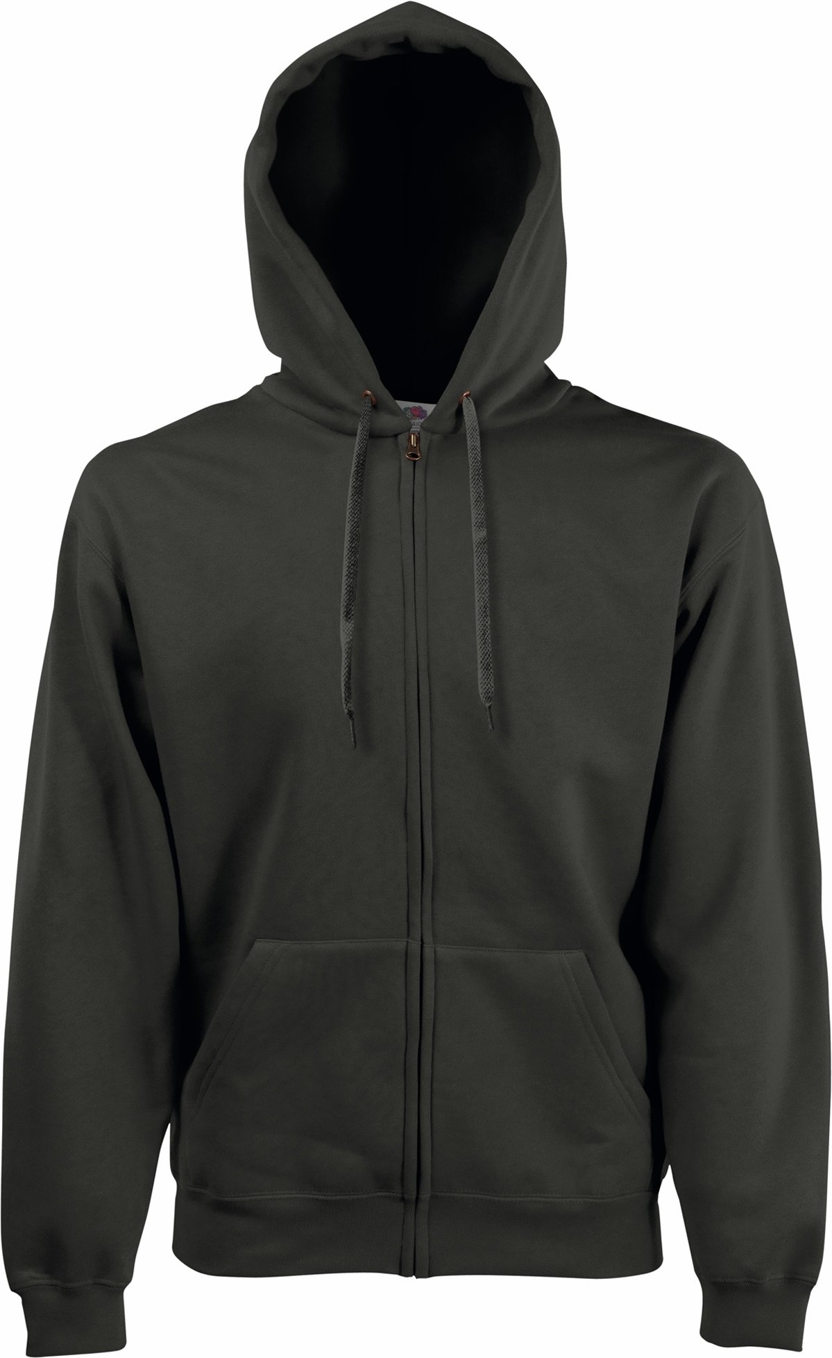 Fruit Of The Loom Herren Premium 70/30 Zip-Up Sweatshirt / Hoodie mit Kapuze (Charcoal)