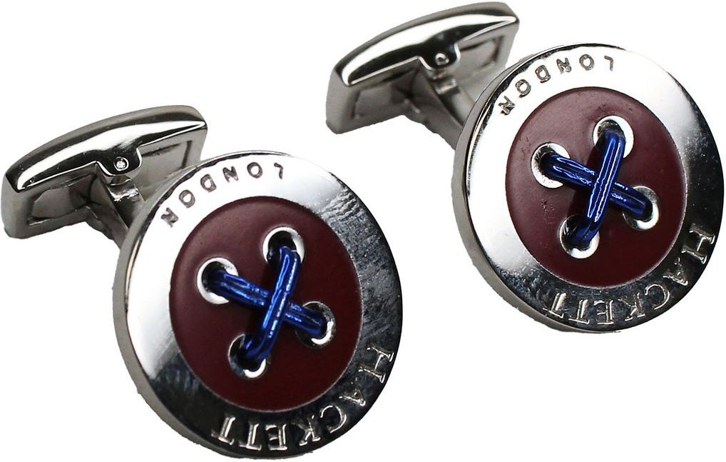 Hackett London 4 Button Hole Mens Red Manschettenknöpfe