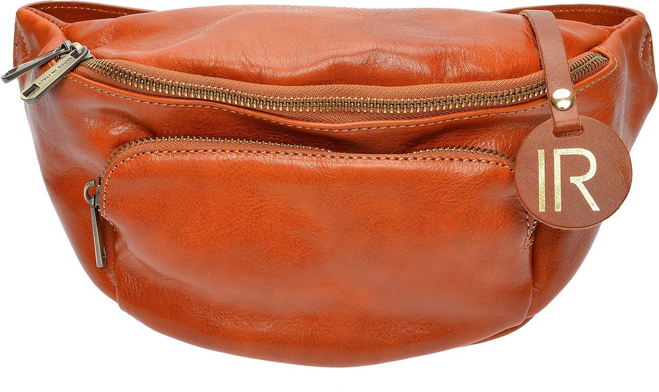 Isabella Rhea Braune Lederhandtasche