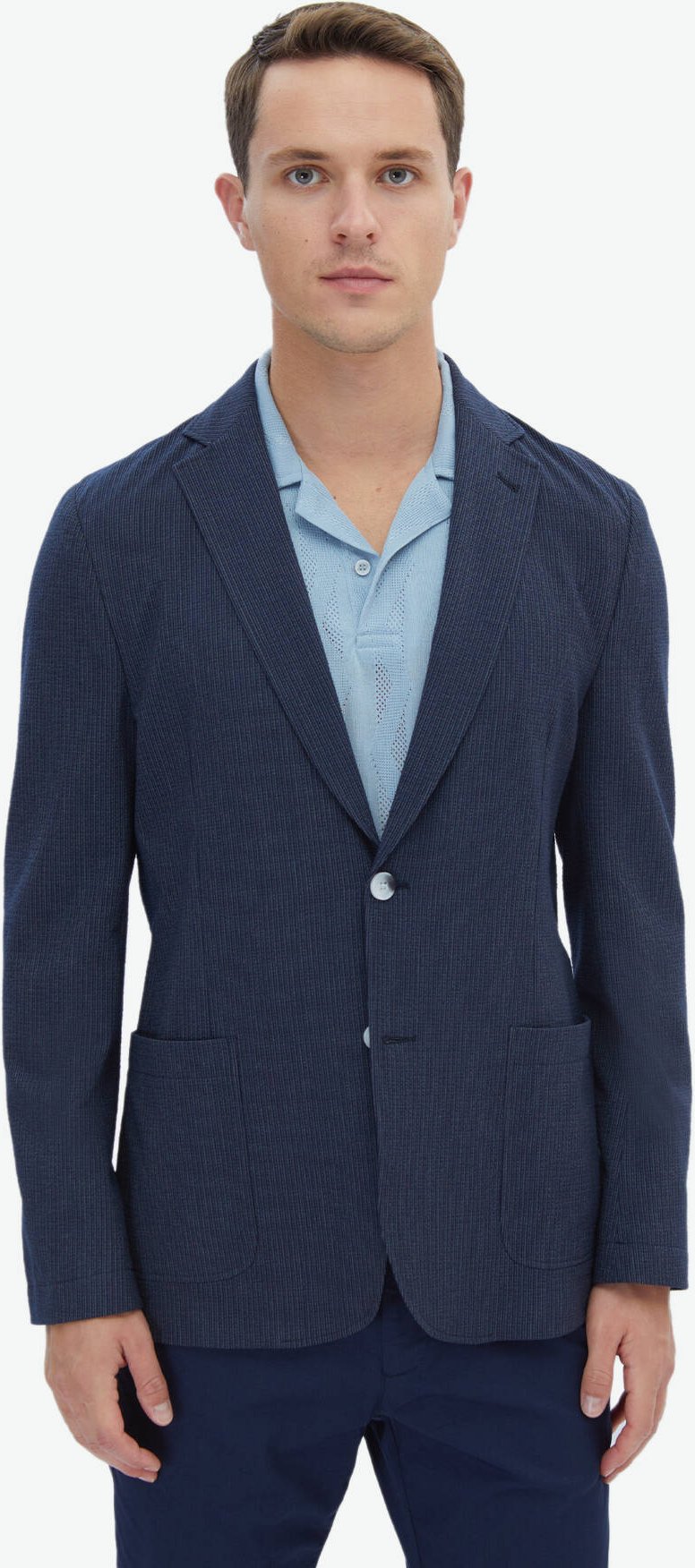 Gestreifte Modern-Fit-Jacke