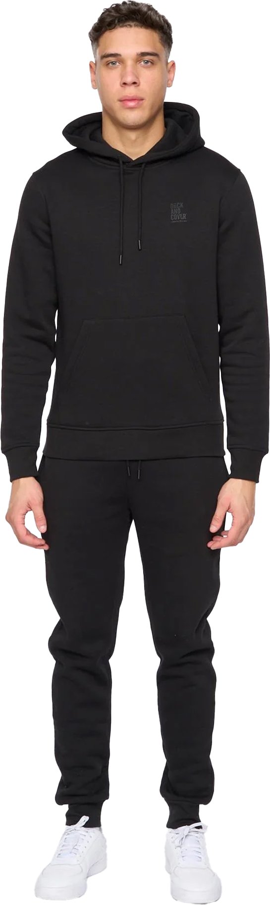 Duck and Cover - "Merchell" Hoodie und Jogginghosen-Set für Herren (Schwarz)