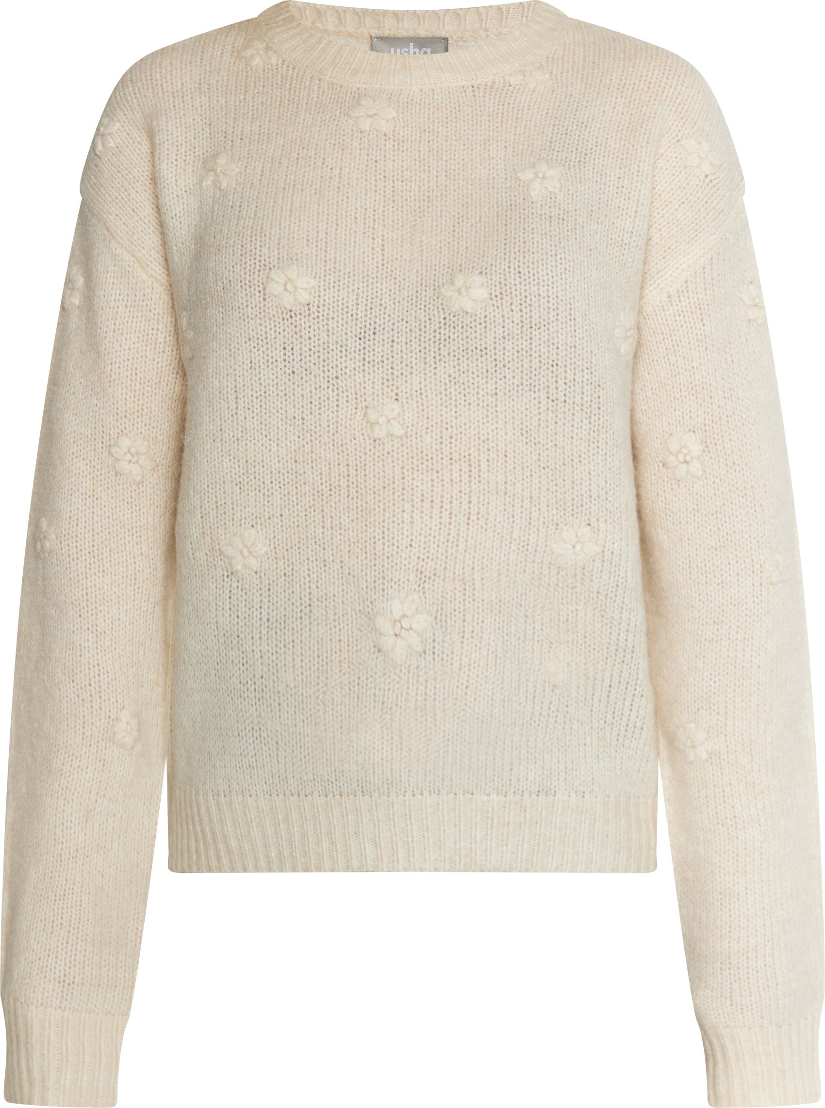 usha Strickpullover Damen Creme Melange