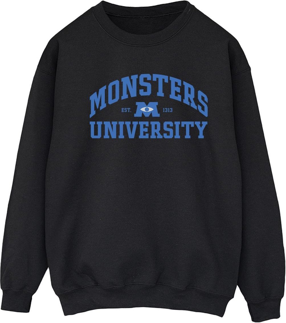 Disney Monsters University Logo-Sweatshirt für Damen/Damen (Schwarz)