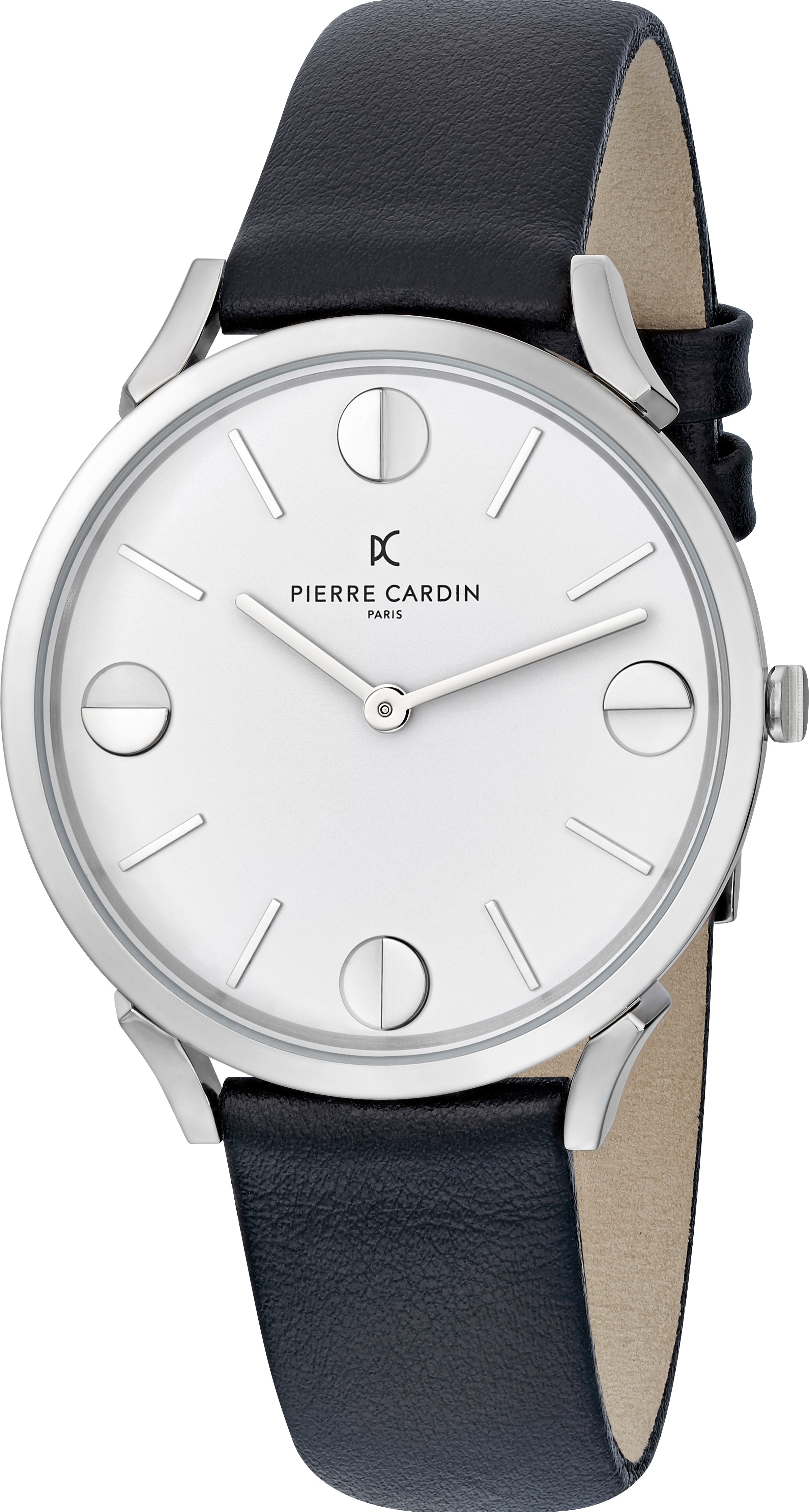 Pierre Cardin Pigalle Half Moon Schwarz Unisex Armbanduhr CPI.2008