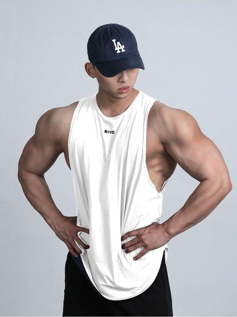 Herren Plus-Size Rundhals-Top