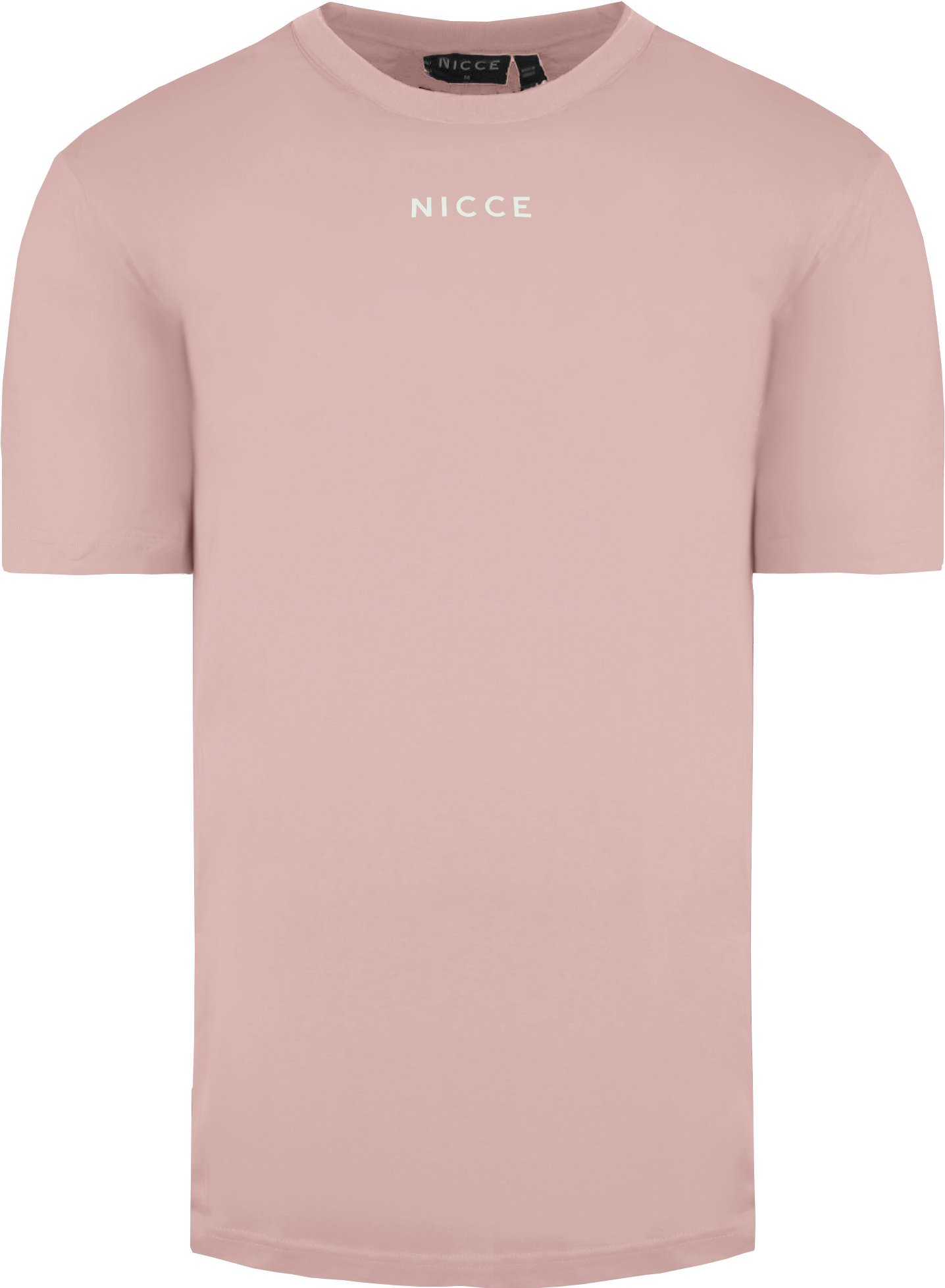 Nicce Round Neck Kurzarm Herren Rosa Mede übergroße T-Shirt 204 1 09 10 0339