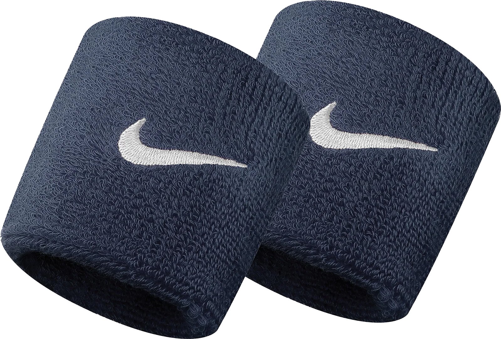 Nike Unisex Swoosh Schweißband, 2er-Pack (Marineblau)