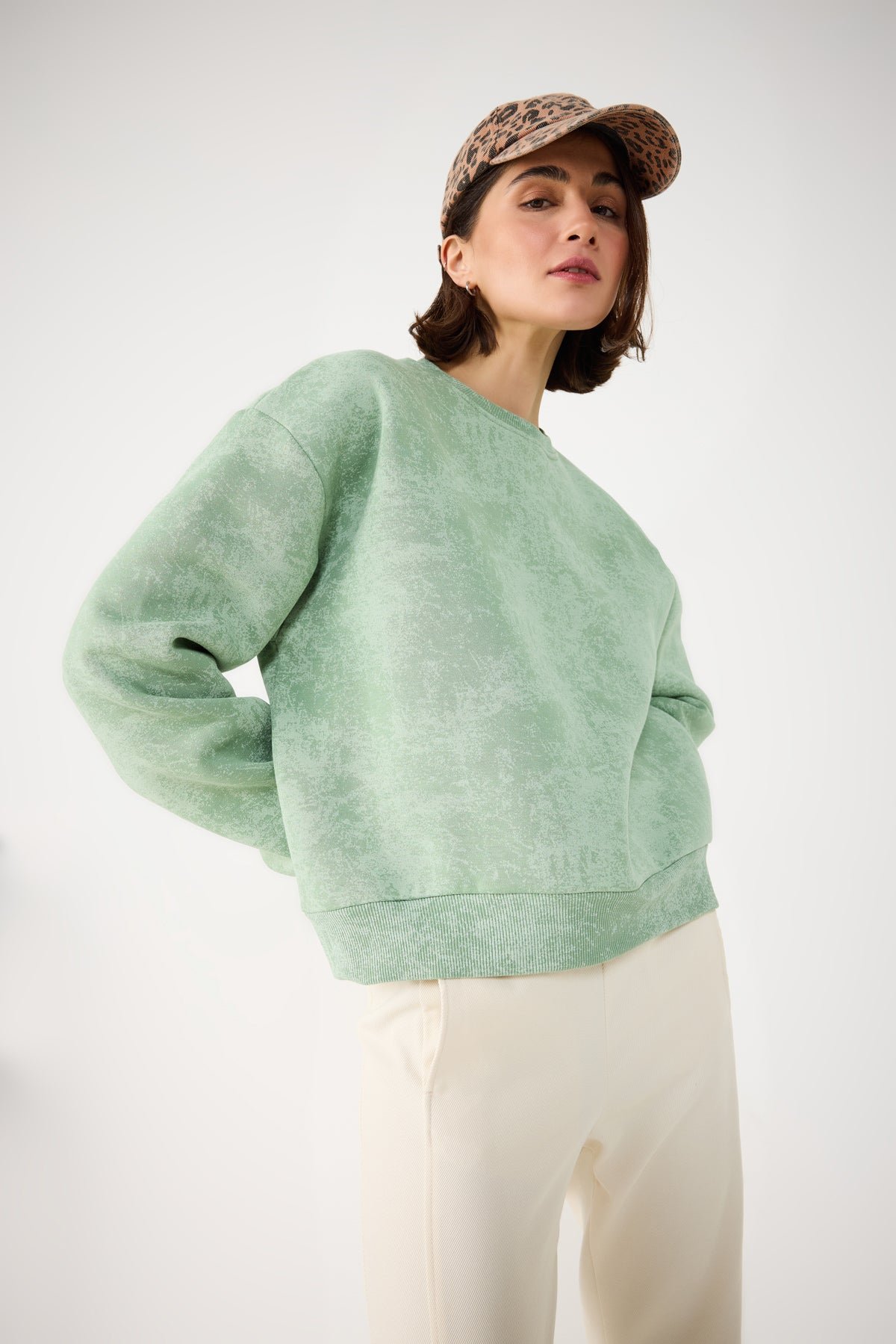 Waschbares Basic-Sweatshirt