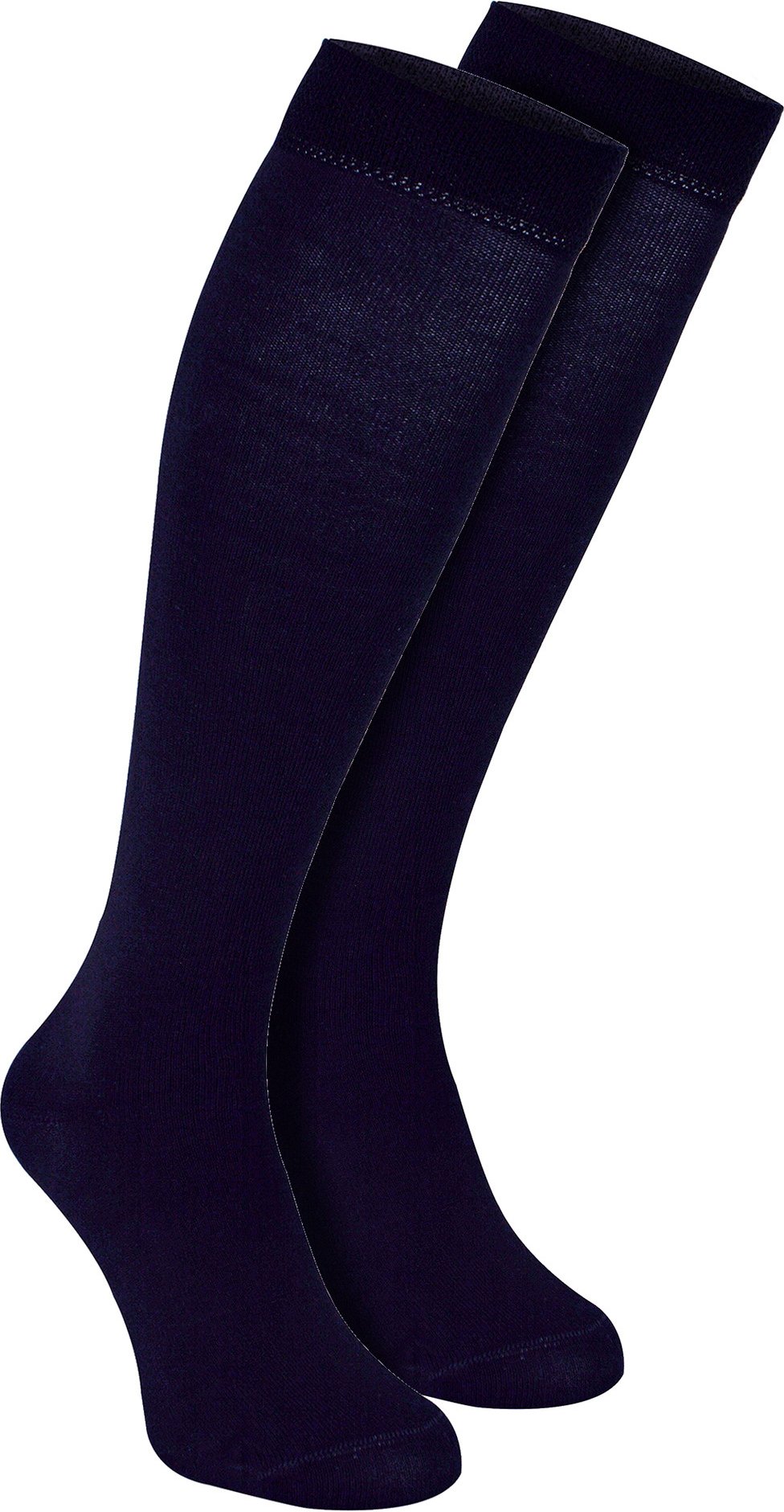Thumbnail - Herren-Kniestrümpfe aus Bambus | Sock Snob | 2 Paar Multipack | Atmungsaktiv | Feuchtigkeitsableitung - Marineblau