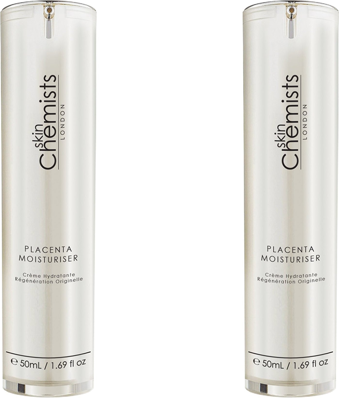 skinChemists Plazenta Feuchtigkeitscreme 50ml x 2 Duo Pack