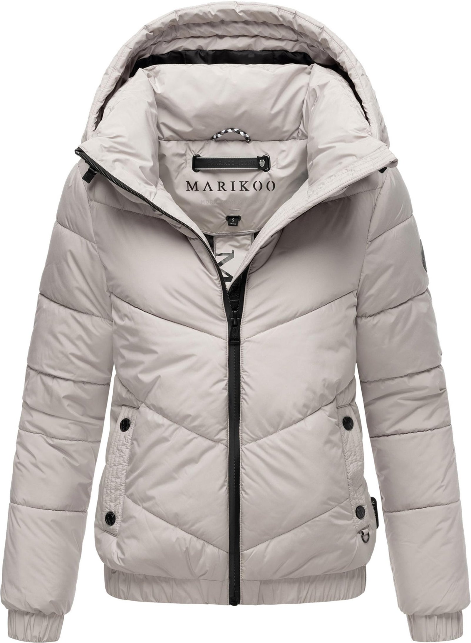 Marikoo Damen Winter Steppjacke mit Kapuze – Nayanaa