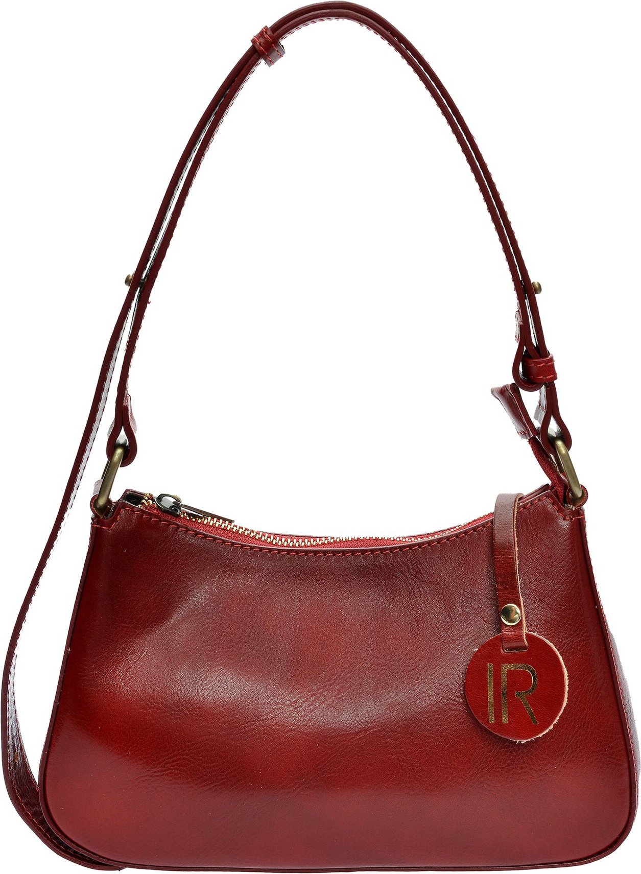 Isabella Rhea Rote Lederhandtasche
