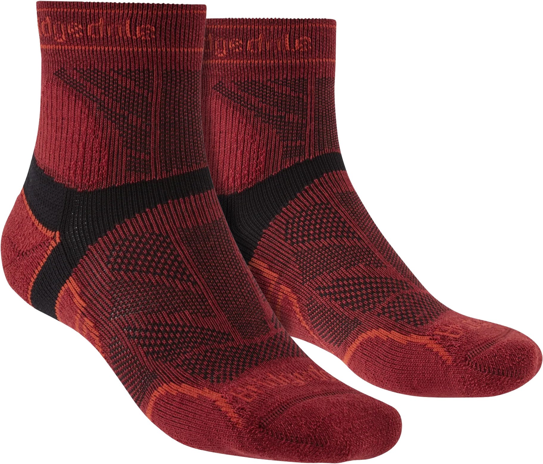 Bridgedale - Leichte Herren Laufsocken aus Merinowolle - Rot