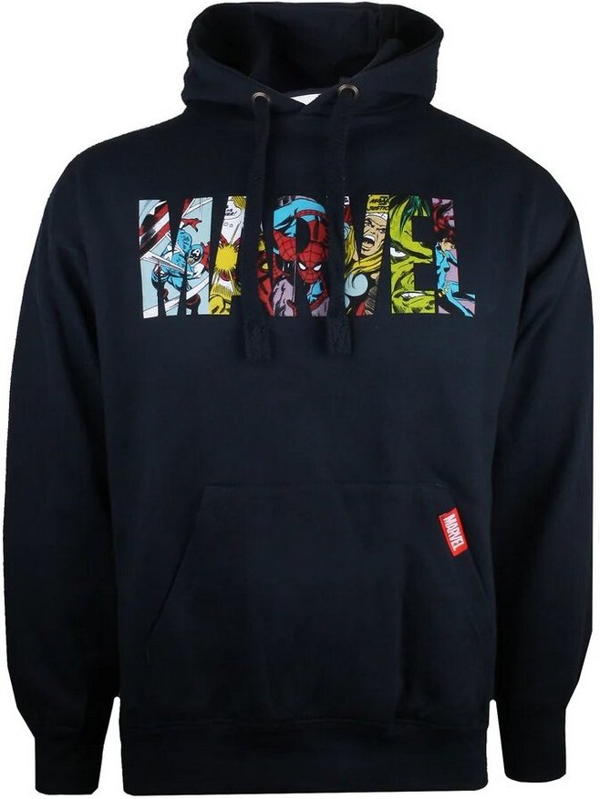 Marvel - Kapuzenpullover Logo für Herren (Marineblau)
