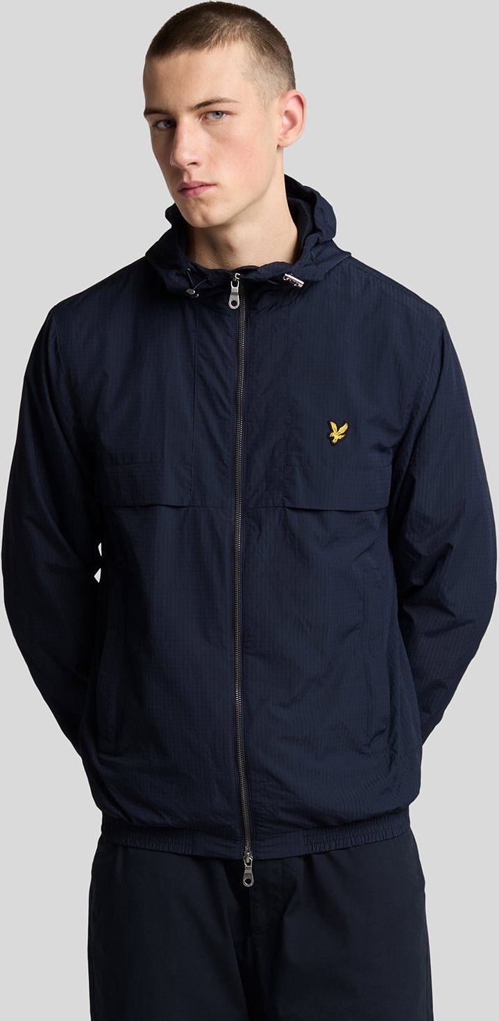 Lyle & Scott Leichte Ripstop-Jacke – Marineblau