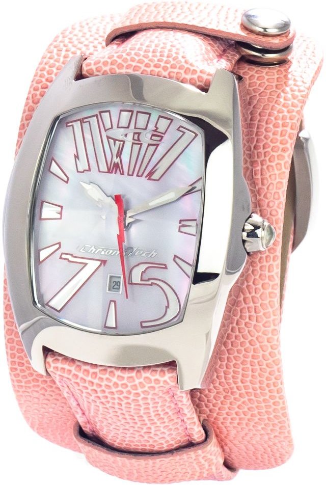 75 Pinke Leder Armbanduhr