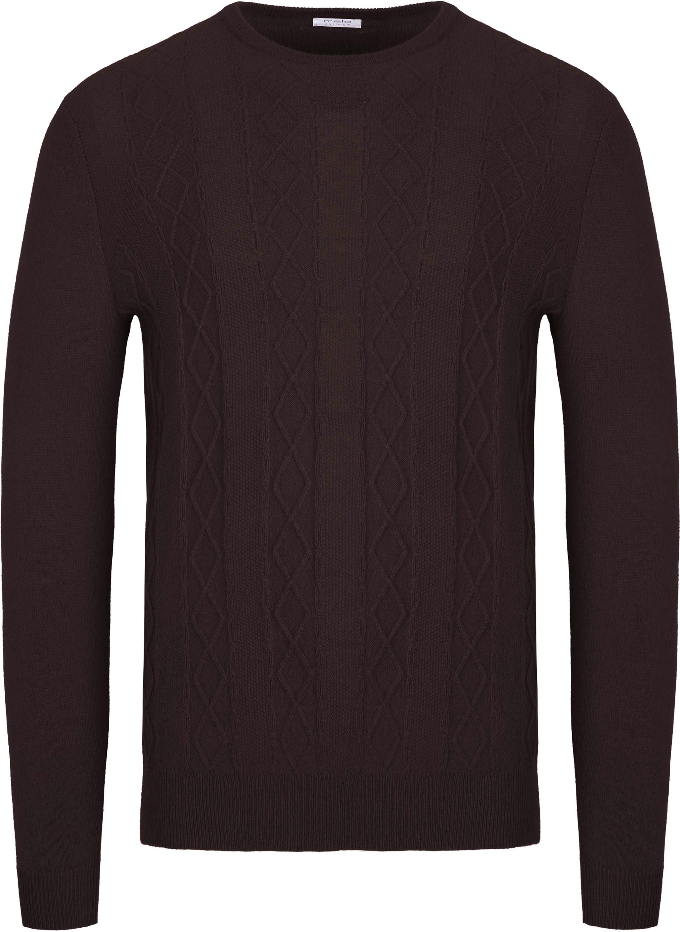 Malo Optimum Kaschmir Pullover dunkelbraun