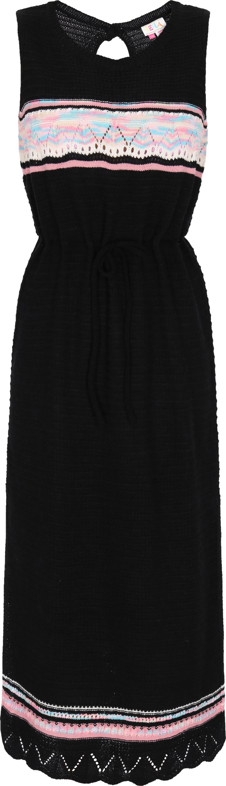 IZIA Kleid Frauen schwarz mehrfarbig