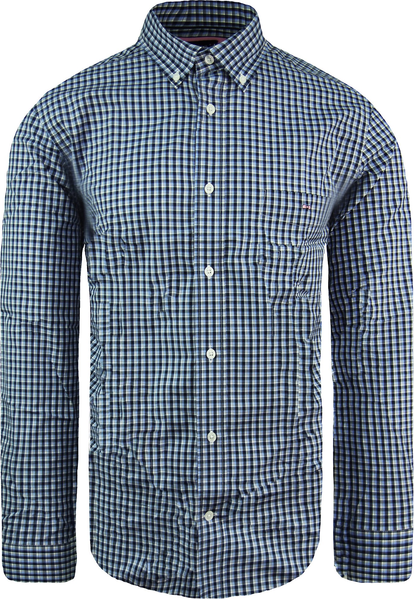 Eden Park Paris reguläres Herrenblau -Hemd