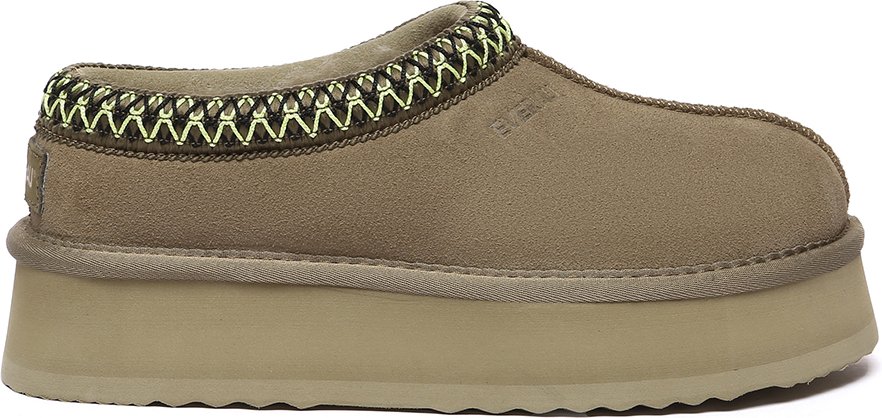 EVER AU Damen Leder Hausschuhe - Wonga