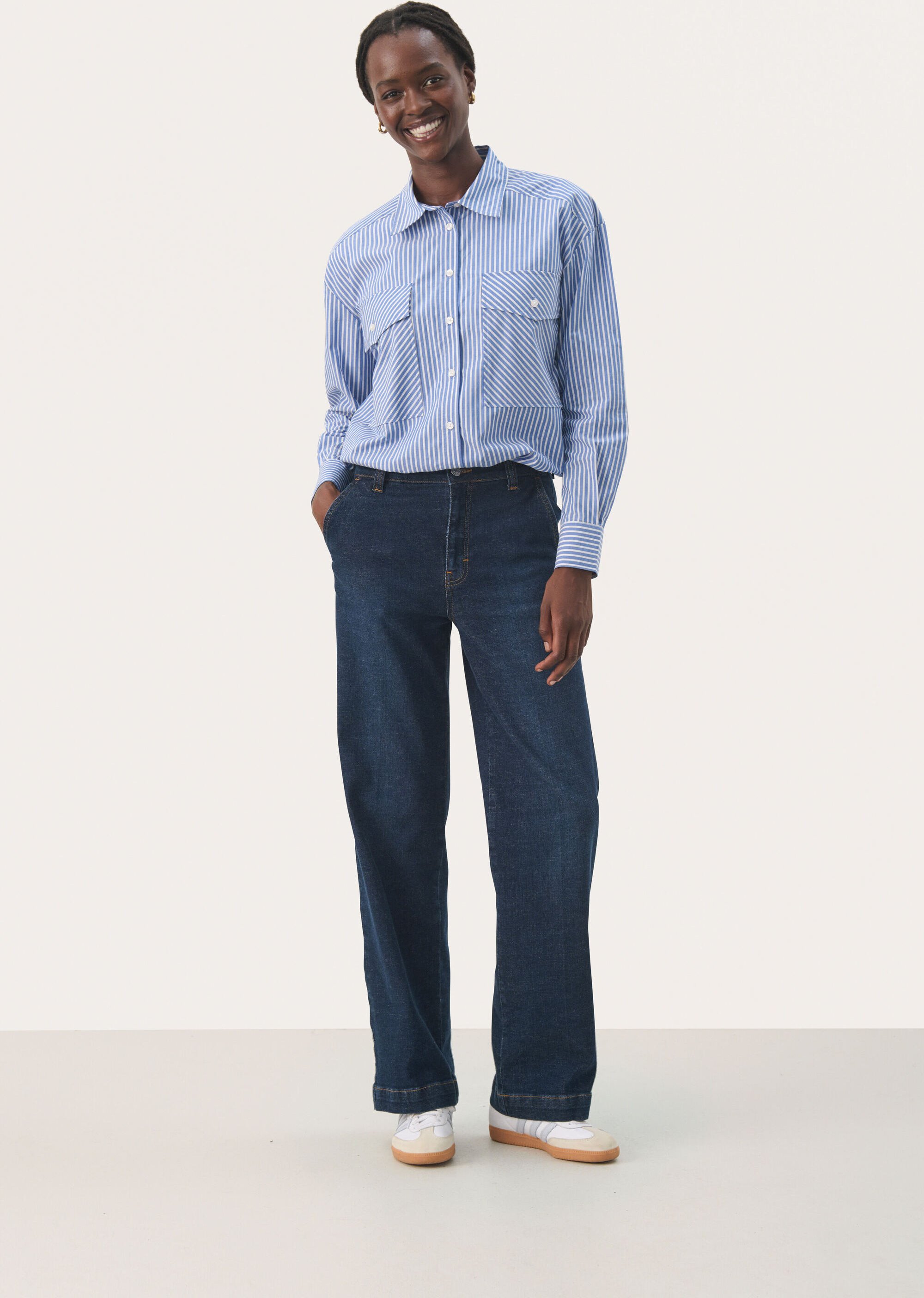 Jeans Gerade Passform Dark Vintage Denim dark blue