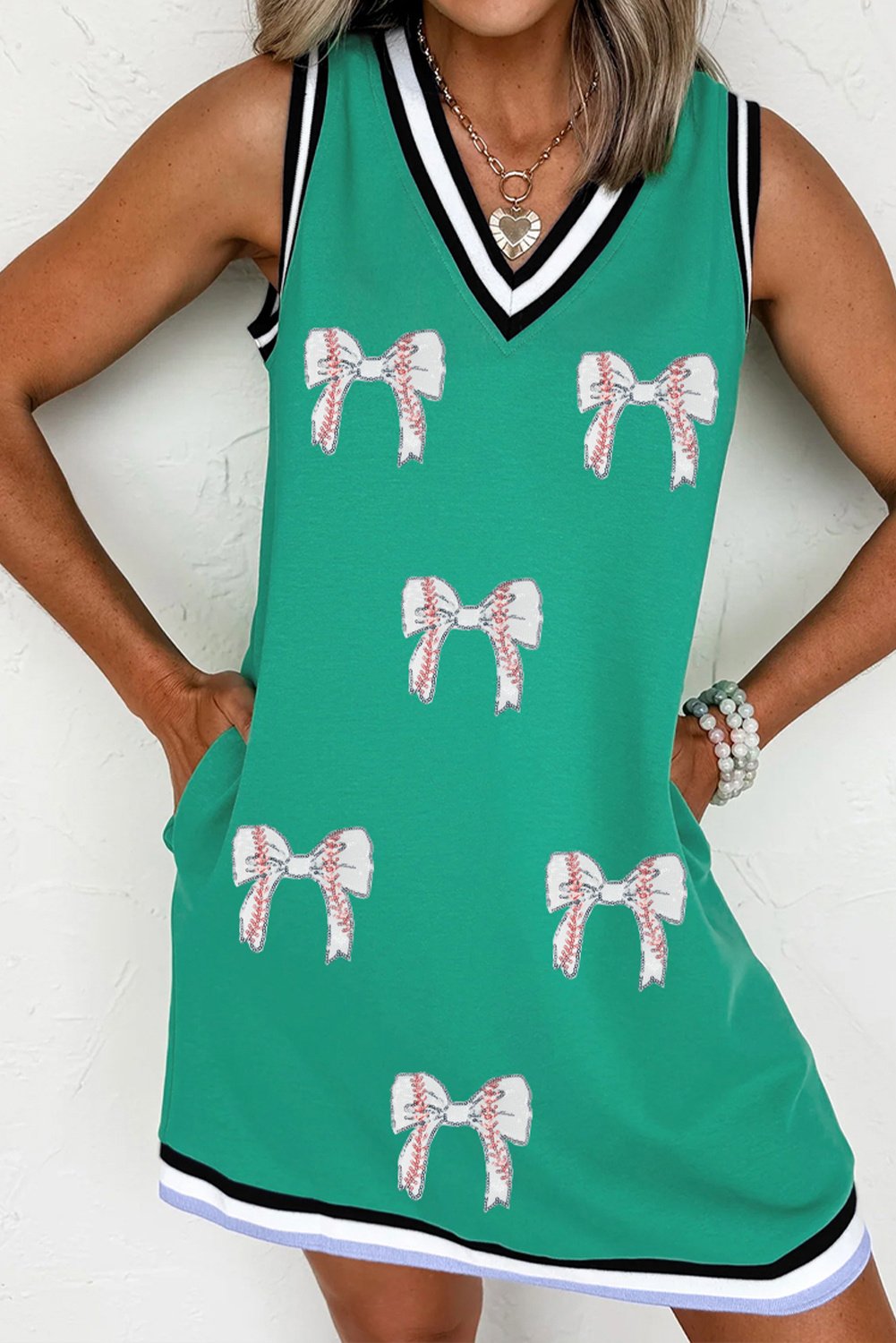 Schleifenmuster Kleid