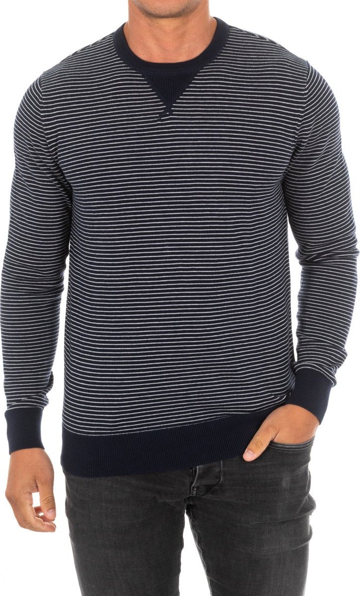 Herren Pullover mit Rundhalsausschnitt und langen Ärmeln HM701761