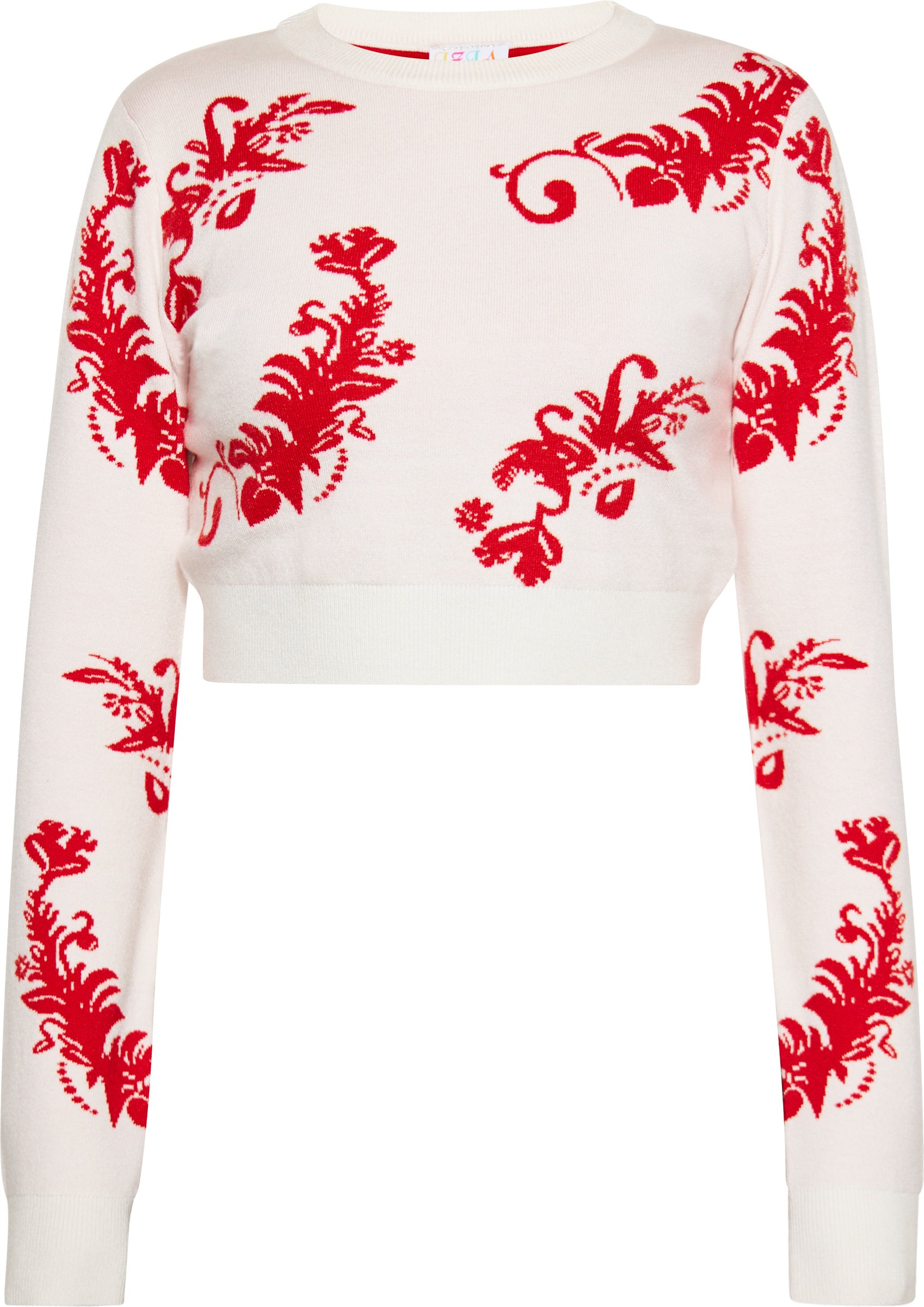 IZIA Zur Seite fahren Damen Wollweiss Rot