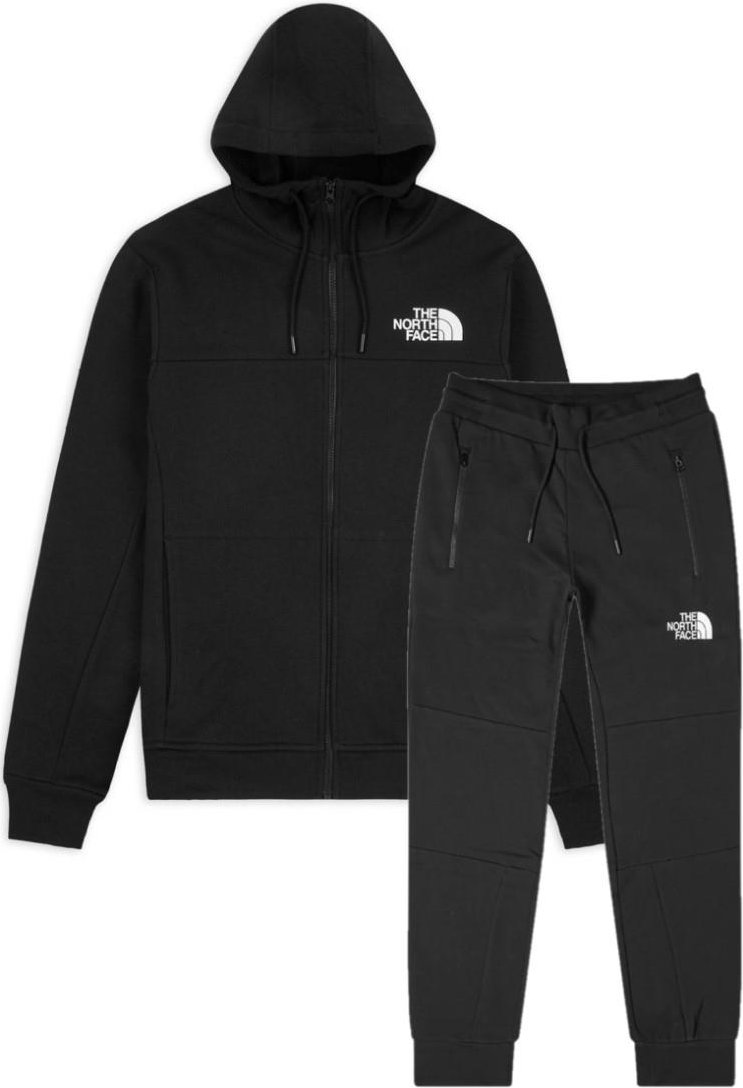 Thumbnail - The North Face Mens Himalayan Zip Up Trainingsanzug in schwarz