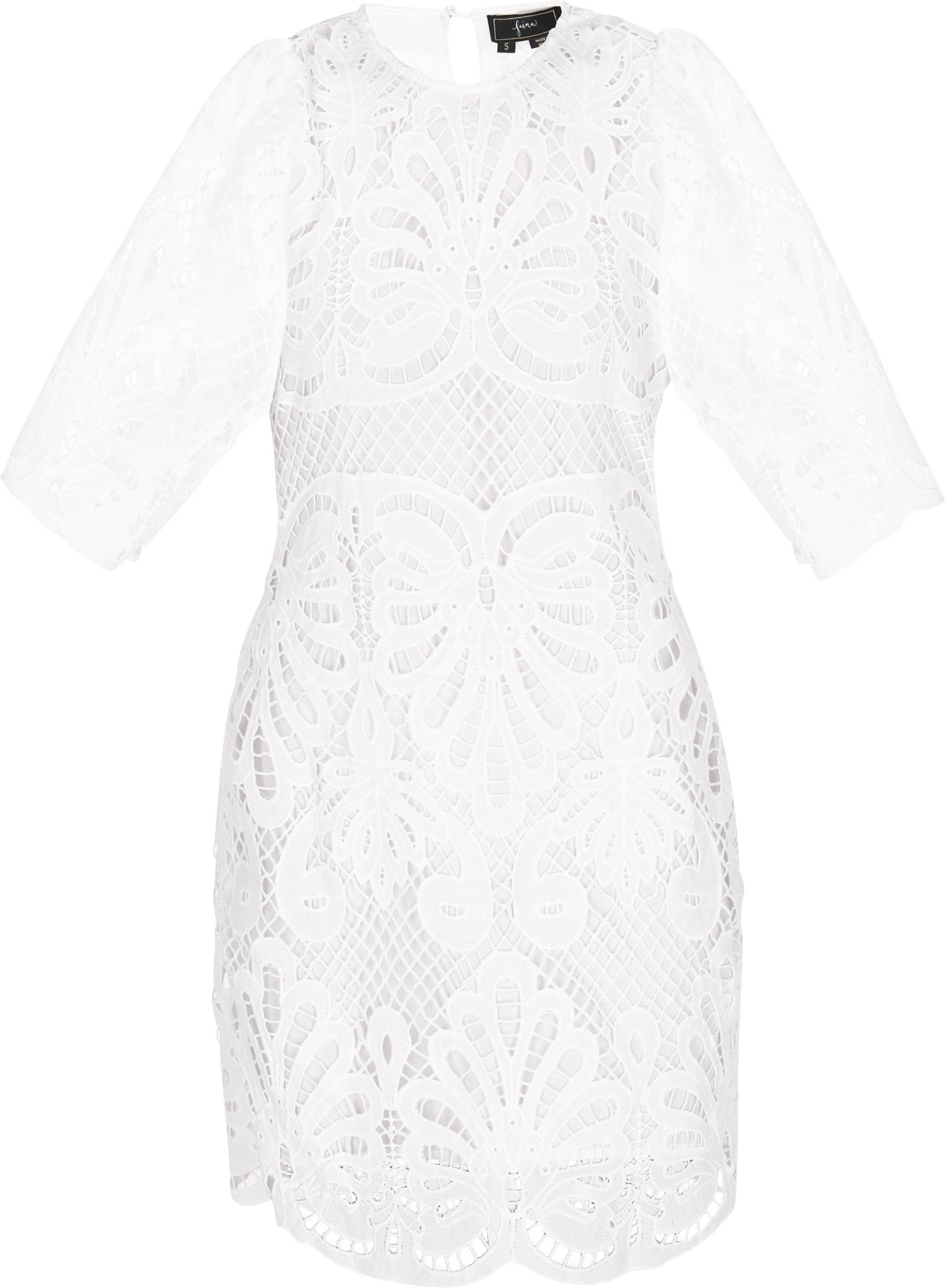 Faina Kleid Frauen Weiß