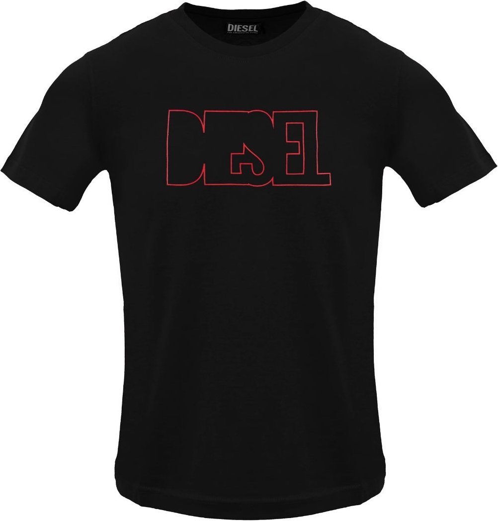 Diesel - T-shirt Mit Schwarzem Kaviar-logo