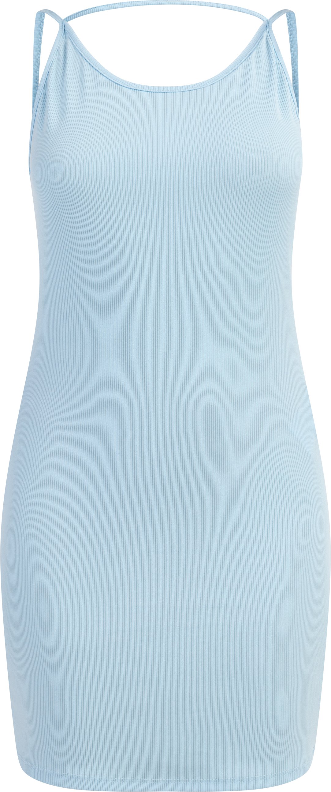 Mymo Minikleid aus Rippstrick Damen hellblau