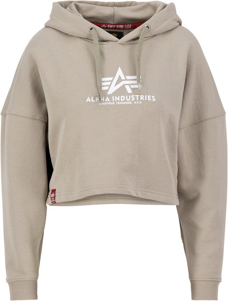 Basic Cropped Oversize Hoodie Women