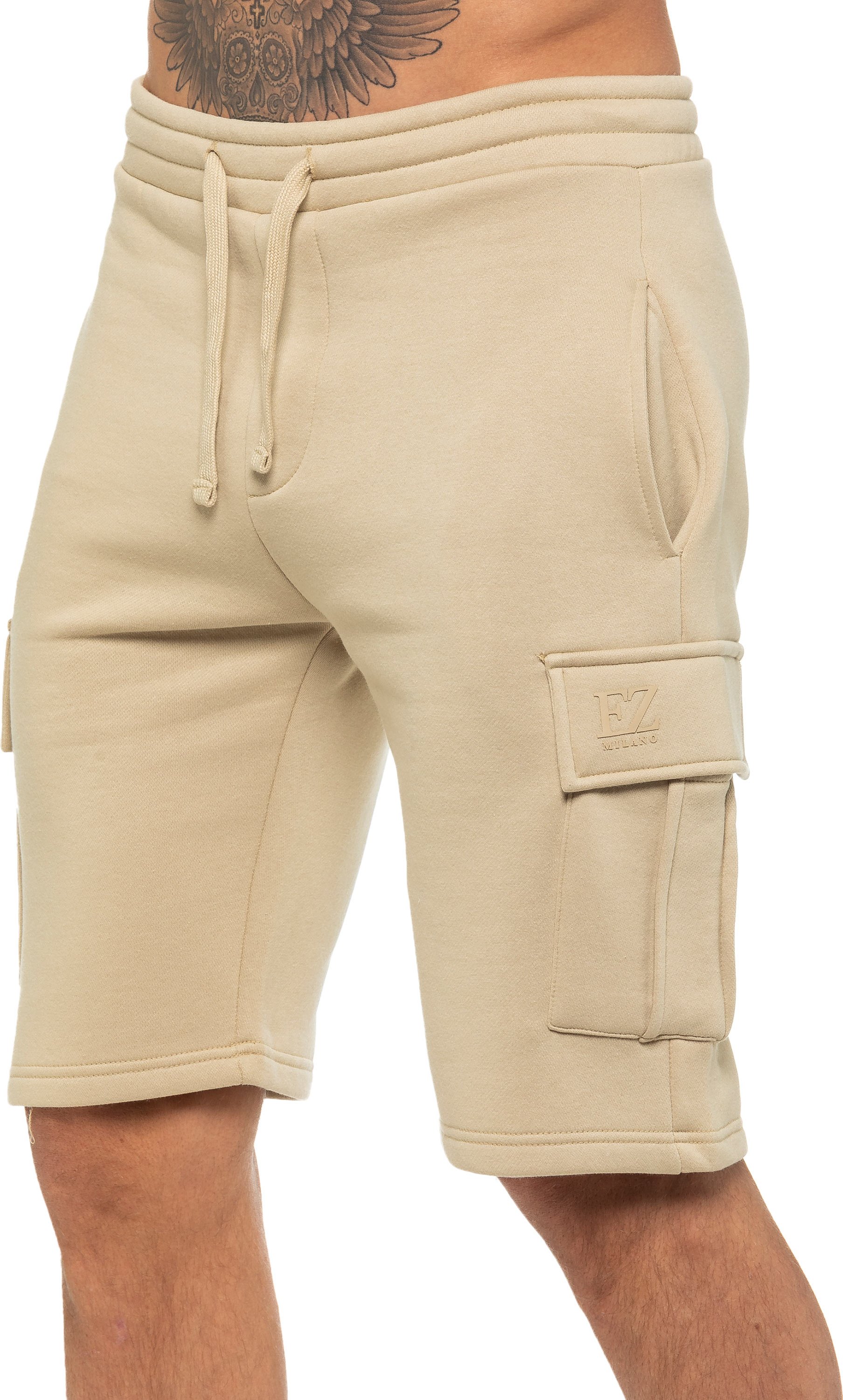 Enzo | Herren Cargo Shorts - Stein