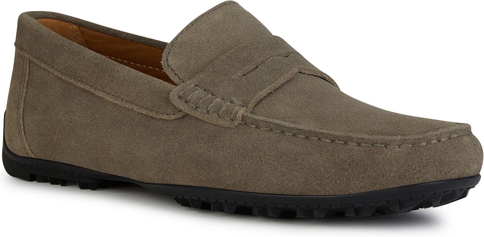Geox U KOSMOPOLIS + GRIP Leder Herren Taupe Slipper