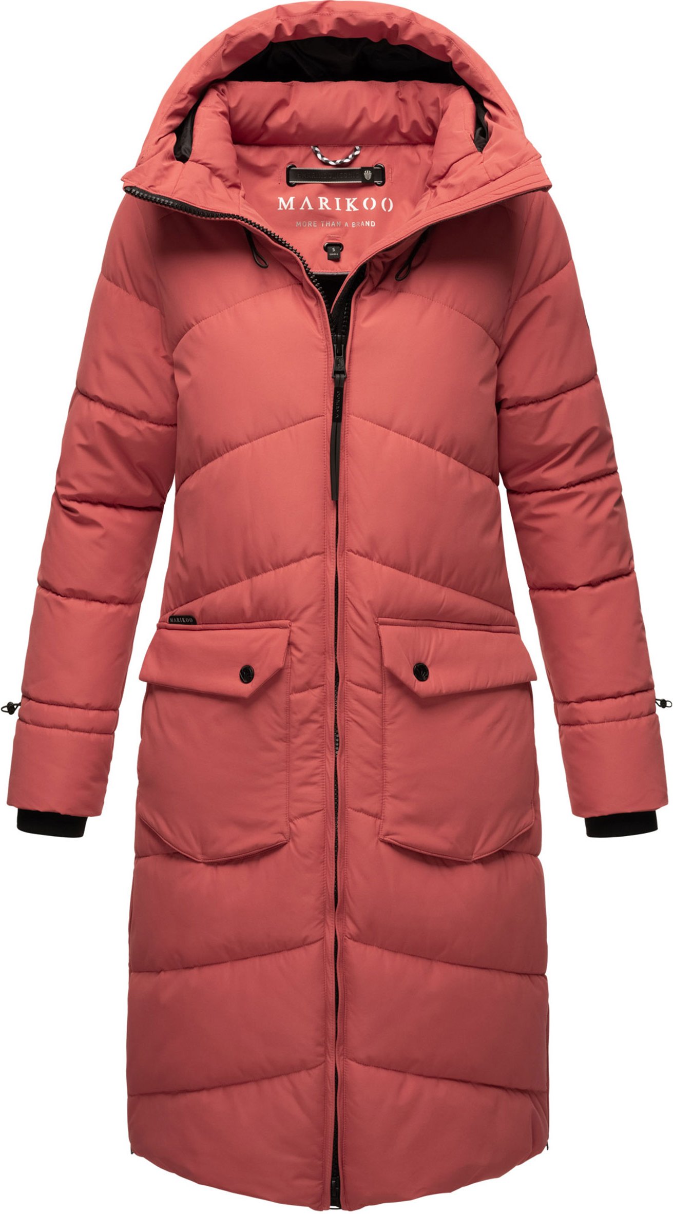 Marikoo Damen Winterjacke Tomomii – lang, warm & mit Kapuze