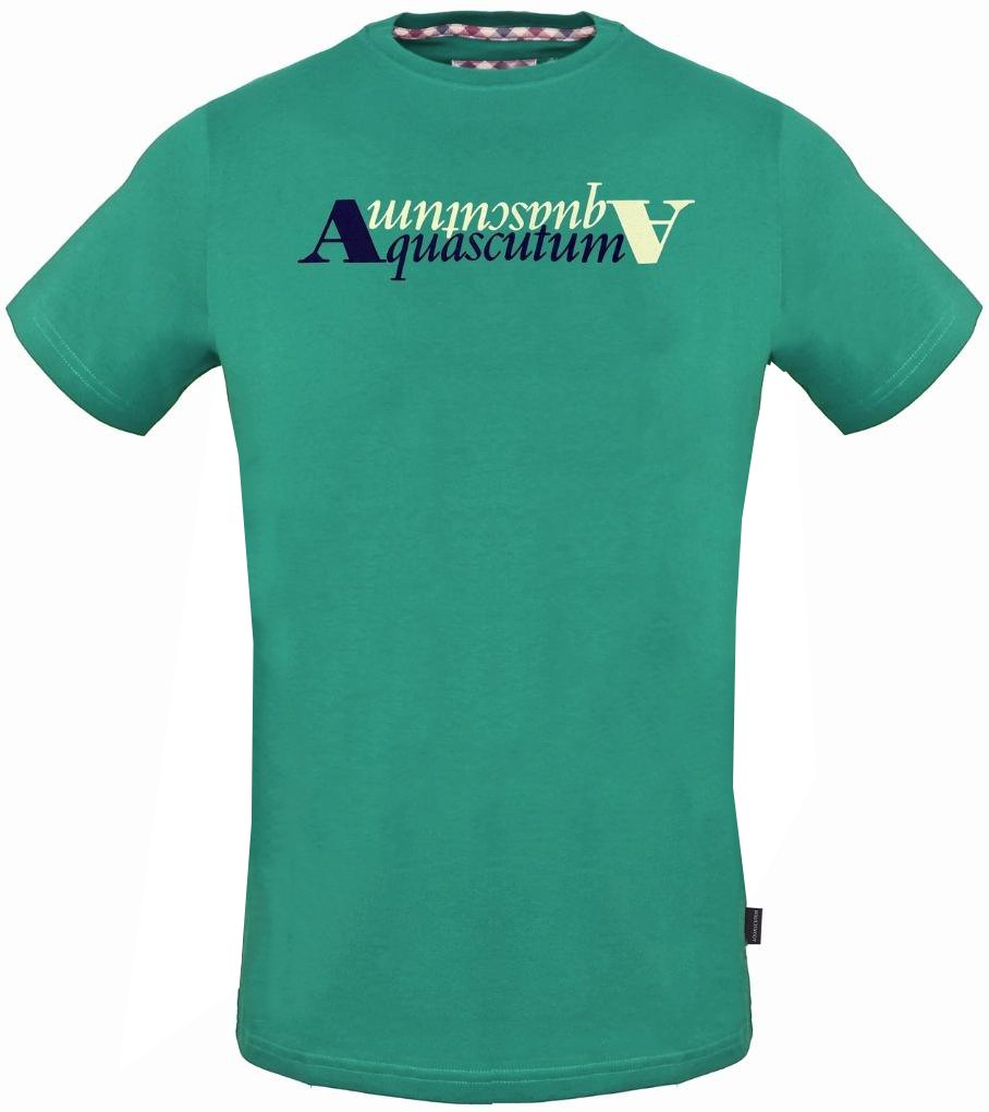 Aquascutum Reflexion Logo Grünes T-Shirt