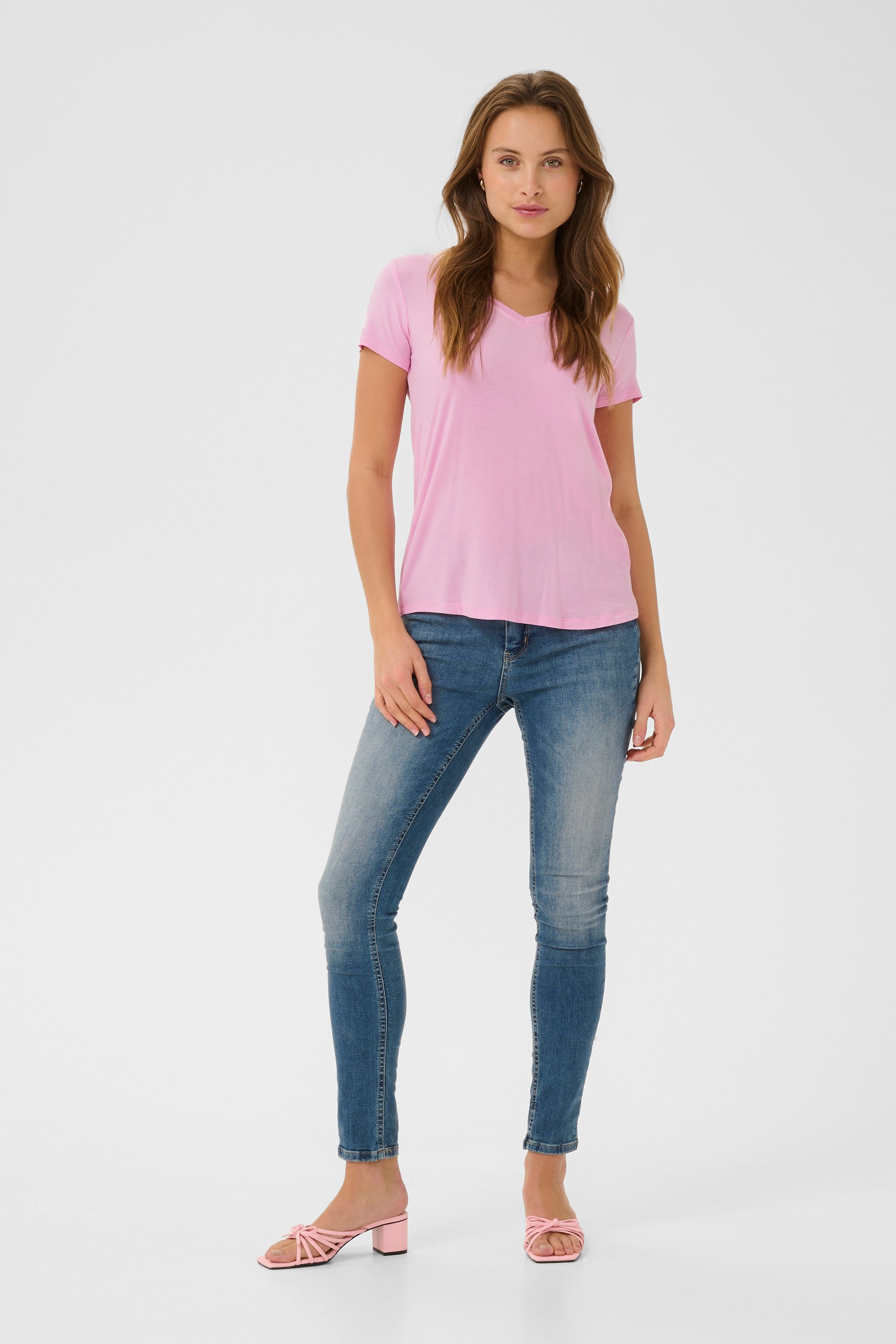 T-Shirt Reguläre Passform pink